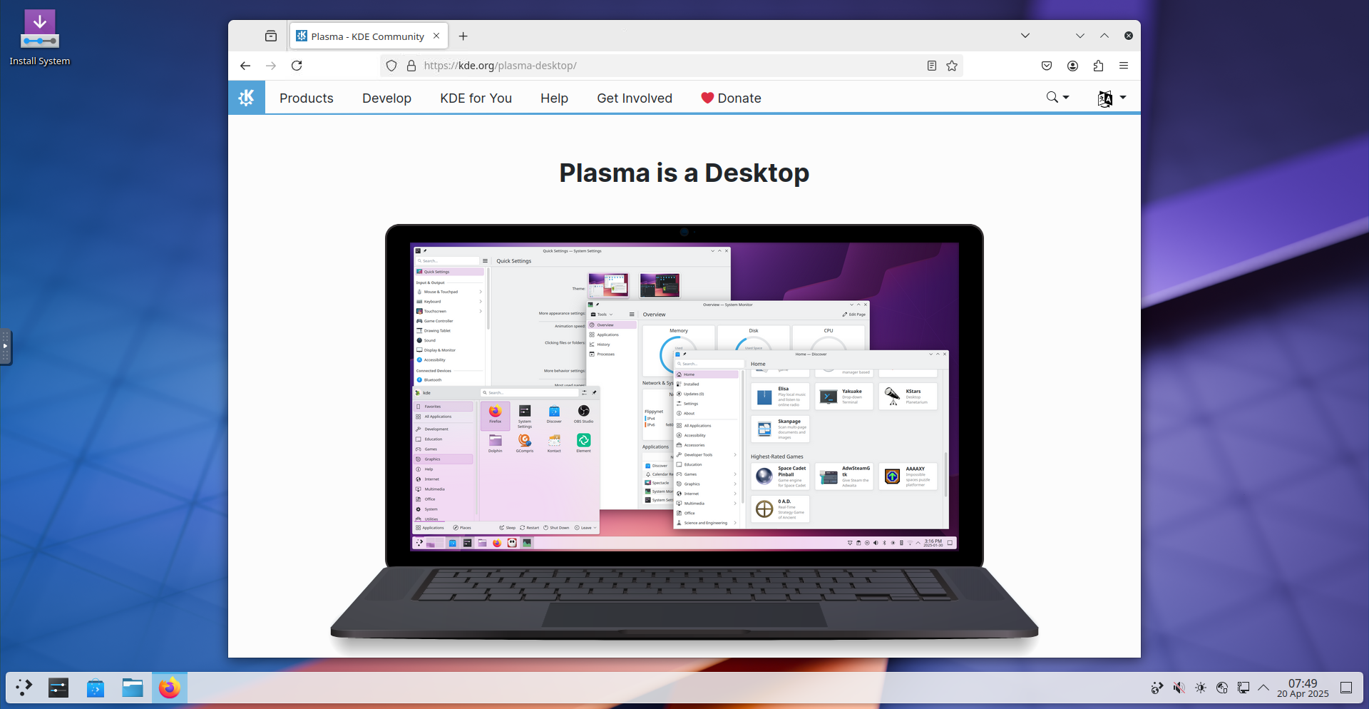 KDE System Settings and Customization